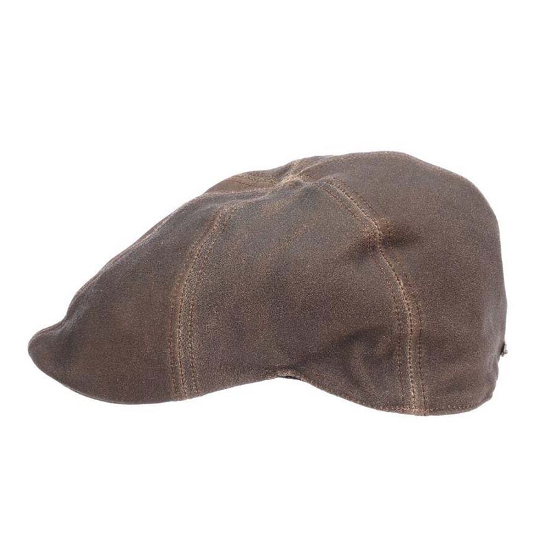 Regal Antique Leather Flat Cap - Stetson Hat — SetarTrading Hats