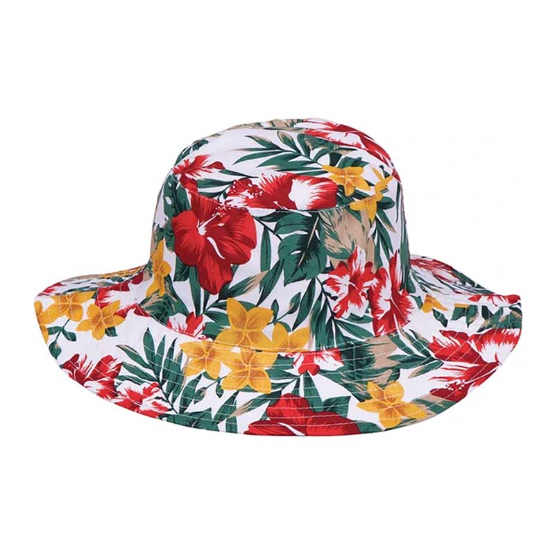 Reversible Floral Print-Solid Color Bucket Hat - Karen Keith Hats ...