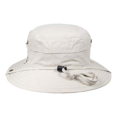 Cotton Metal Poplin Bucket Hat - White