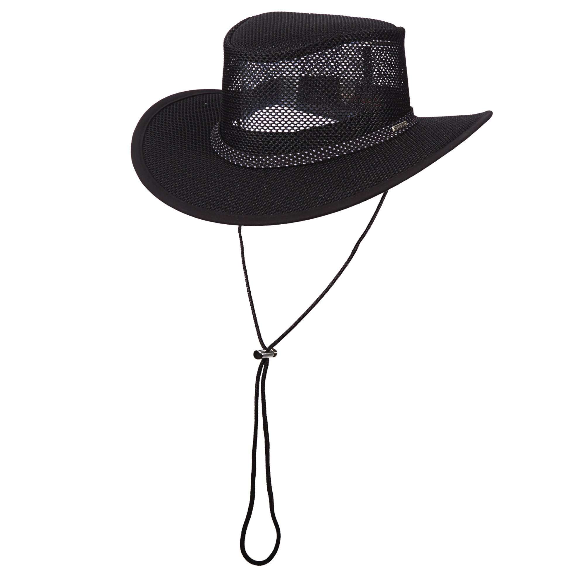 kasteel bevestig alstublieft mechanisch Stetson® Hats Mesh Outback Hat for Men up to XXL - Black — SetarTrading Hats