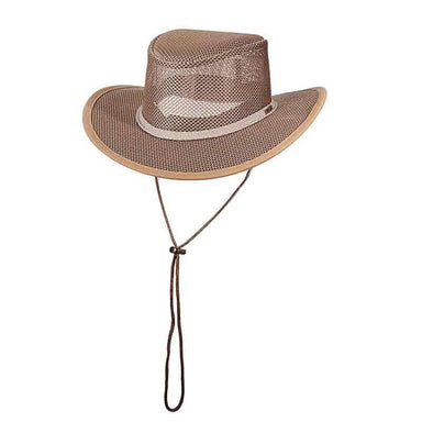 Stetson® Hats Mesh Outback Hat for Men up to XXL - Charcoal