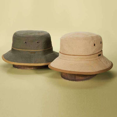 Dark Denim Bucket Hat with Orange Stitching - Stetson Hats — SetarTrading  Hats