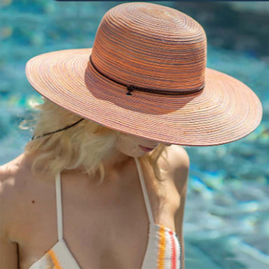 Linen Wide Brim Sun Hat with Chin Cord - Magellan Hats