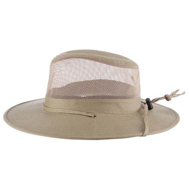 Solarweave® Mesh Crown Safari Hat, Oatmeal - DPC Outdoor Design