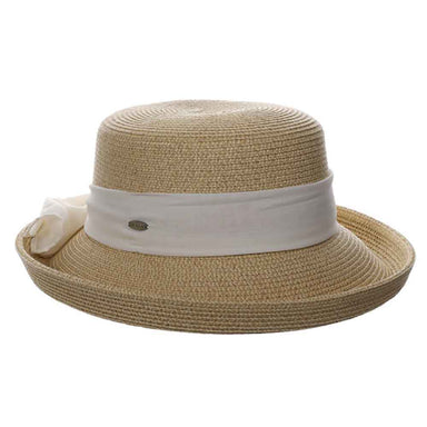 Summer Hat - Braid Ladies Straw Style - Up Brim - 57 SSP by Ascot Top Hats