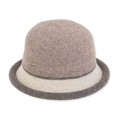 Adora Wool Hat - Color Blend Soft Wool Bucket Hat Tan / Medium (57 cm)