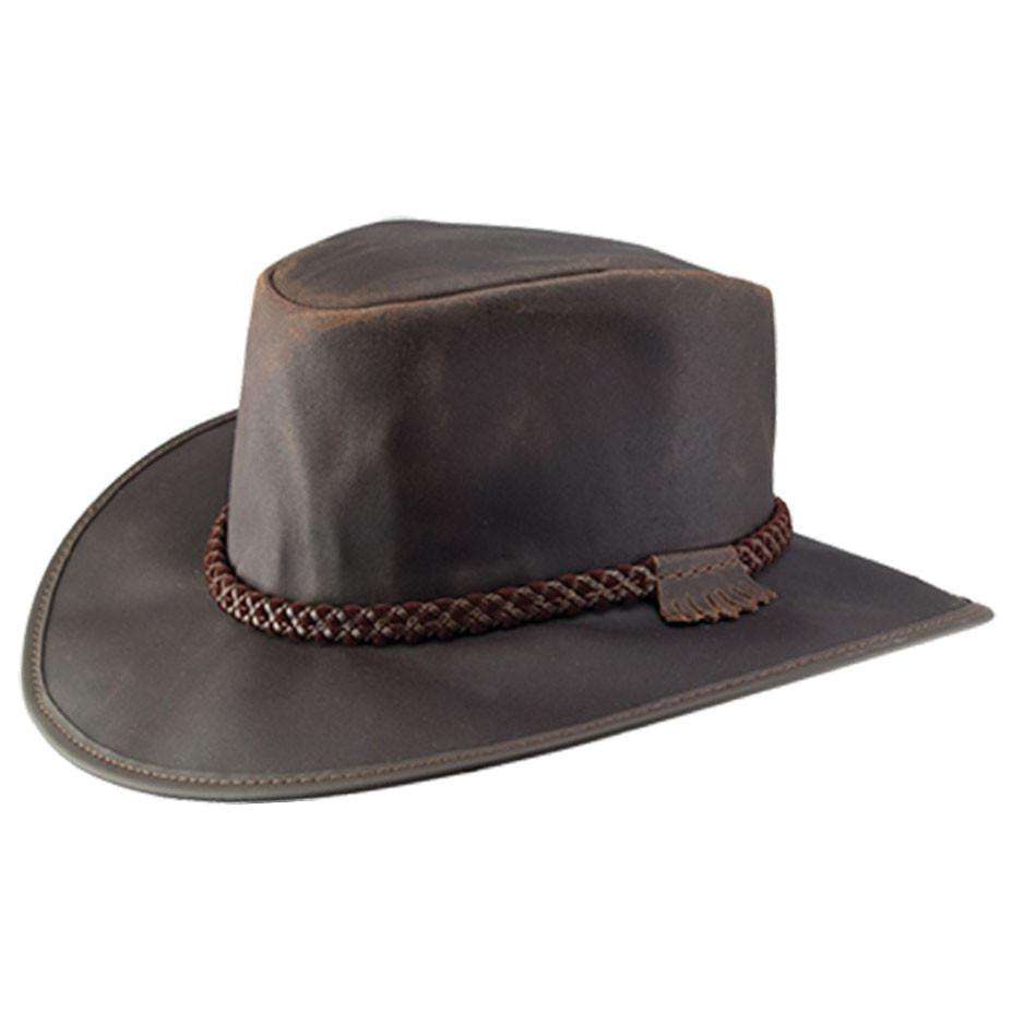 Head'n Home Crusher Outback Leather Hat up to XXL- Brown — SetarTrading ...