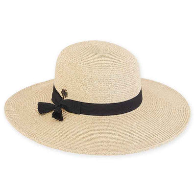 Large Size Women's Hats: Two Tone Facesaver Hat - Sun 'N' Sand