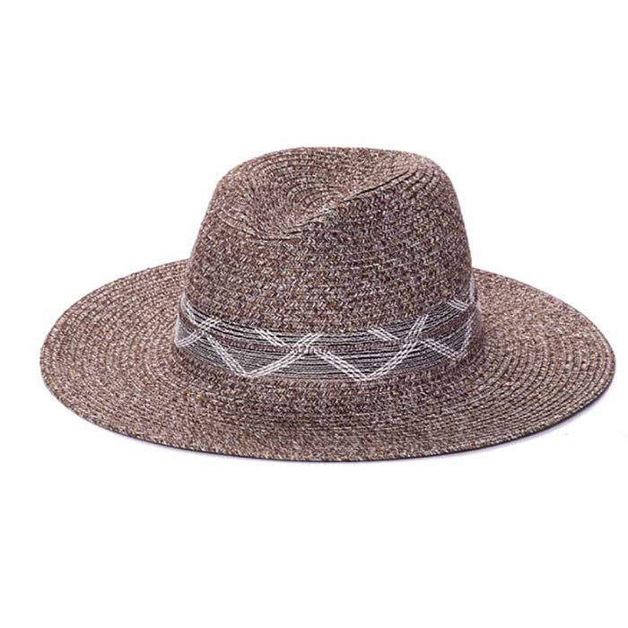 Large Brim Panama Hat with Knit Band - Kallina — SetarTrading Hats