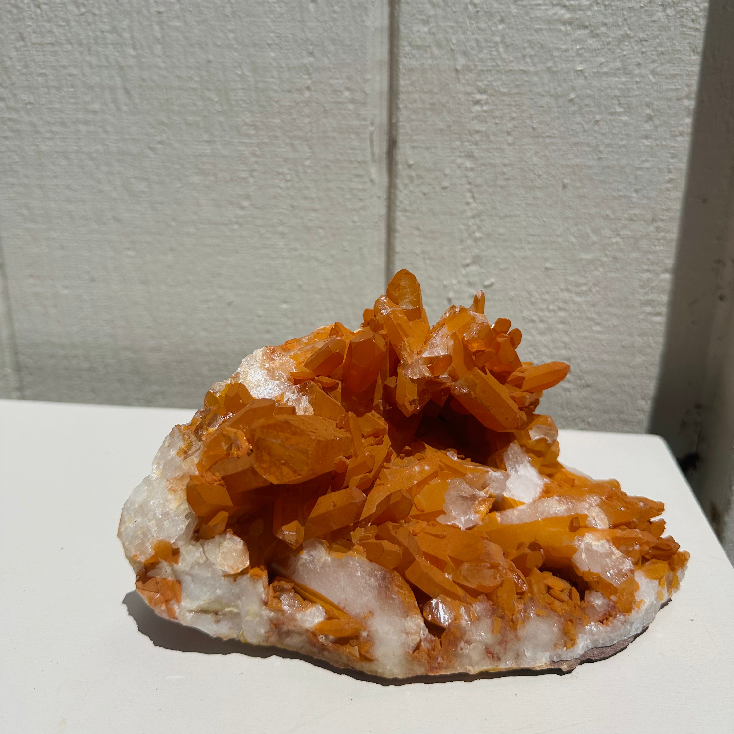 Tangarine Quartz Cluster