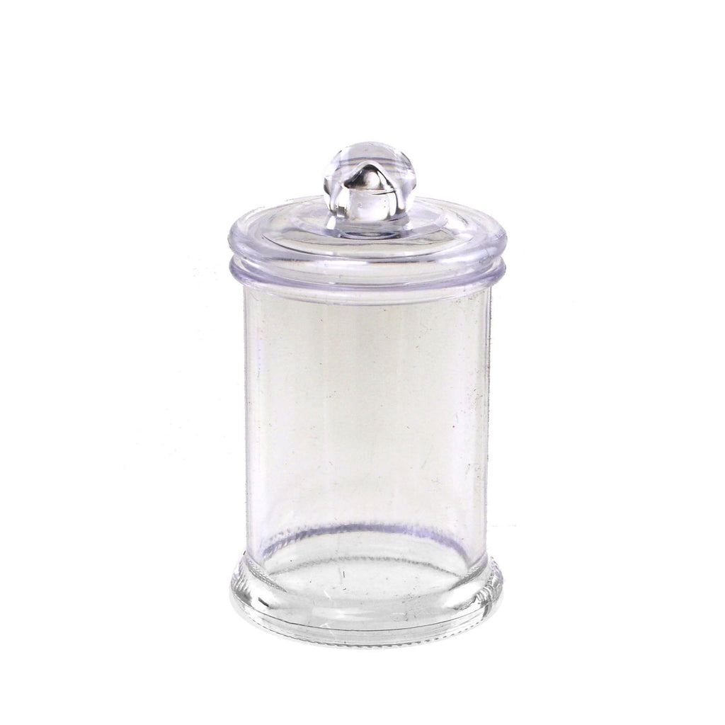 Clear Plastic Candy Jar 7 1/4in x 5 3/4in