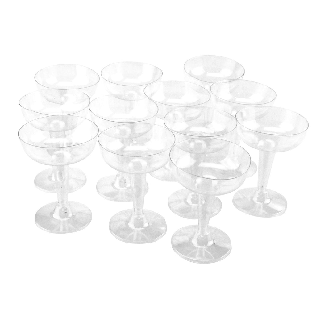 Homeford Plastic Large Martini Glass Disposable Cup, 18-inch