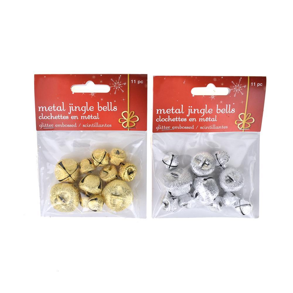 Mini Metal Jingle Bells, Gold, 3/8-Inch, 60-Piece