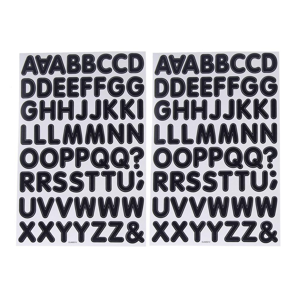 Fancy Alphabet Letters Paper Stickers, 3/4-Inch, 54-count