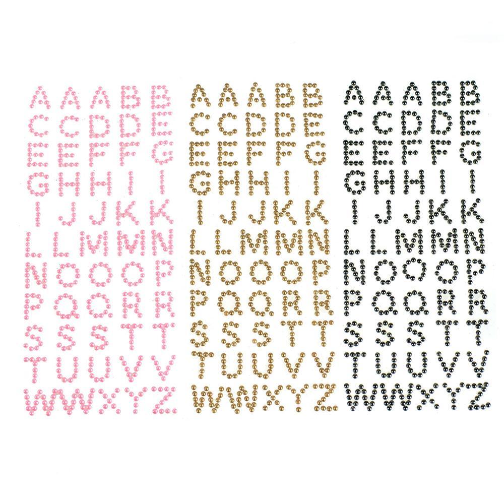 Fancy Alphabet Letters Paper Stickers, 3/4-Inch, 54-count