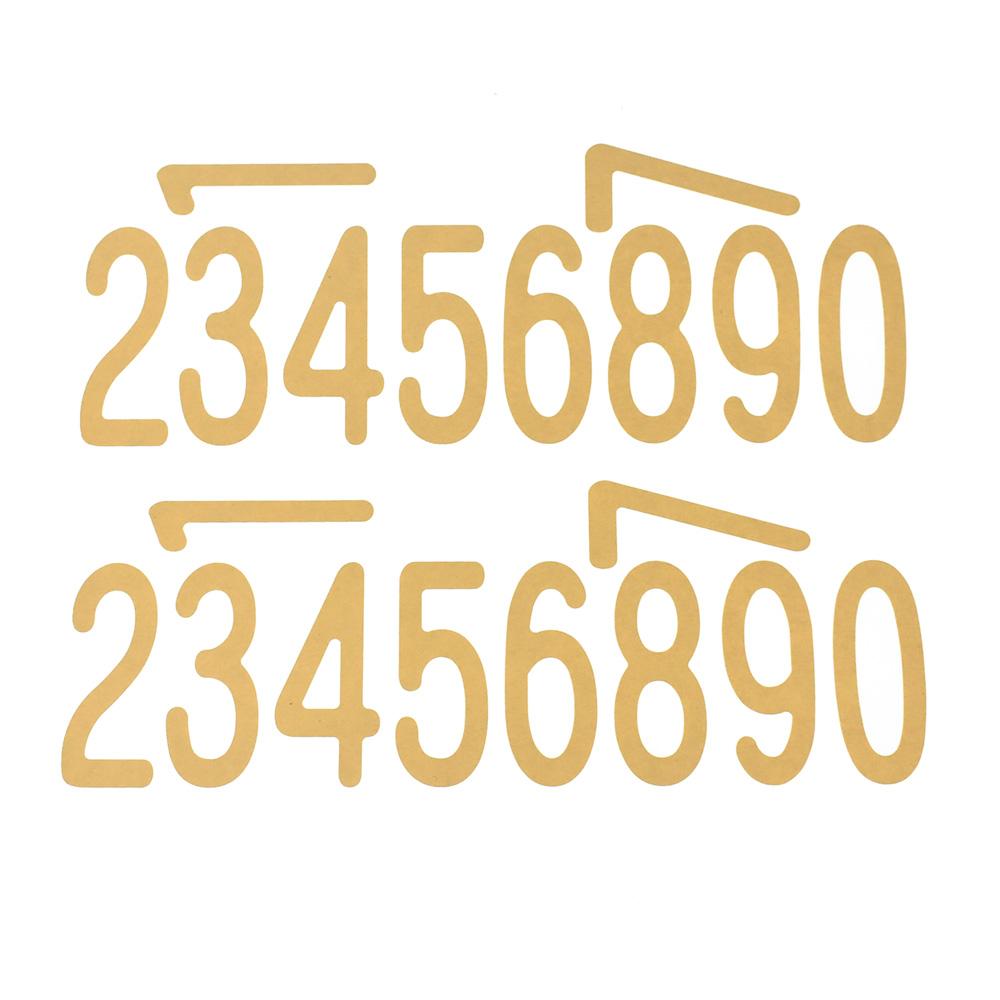 Big Glitter Number Stickers, Gold, 2-Inch, 26-Piece