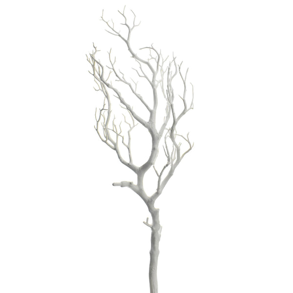 Large Plastic Artificial Coral Branch, 29-Inch - White