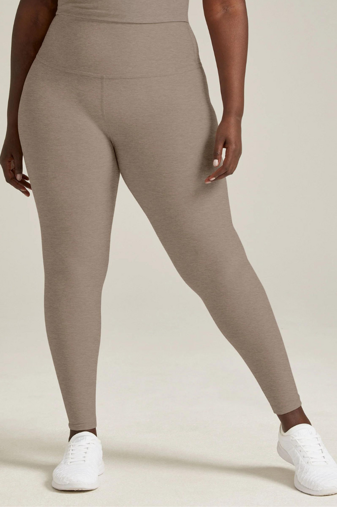 Beyond Yoga Spacedye Caught in the Midi High Waist Legging - Birch Heather