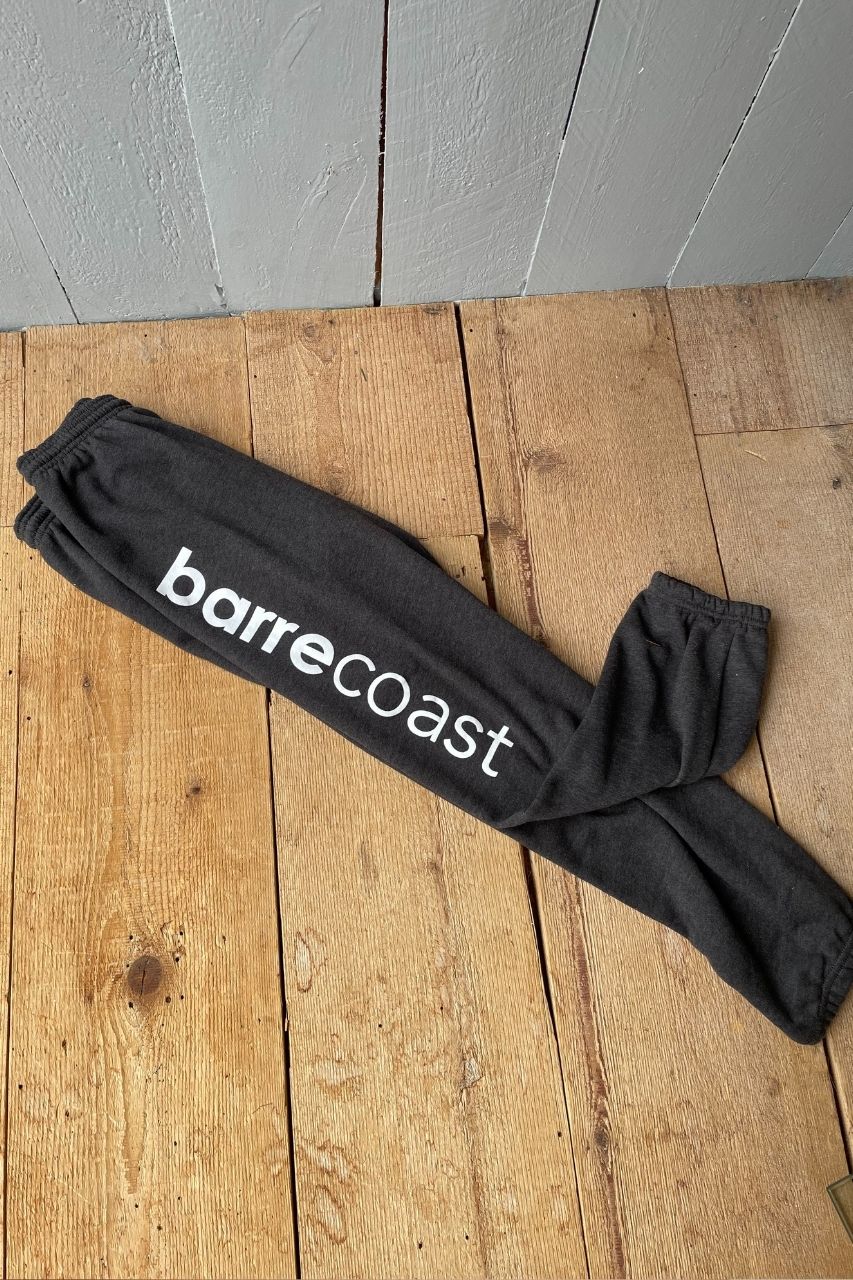 BarreCoast Scrunch Fleece Sweatpants - Dark Heather Grey