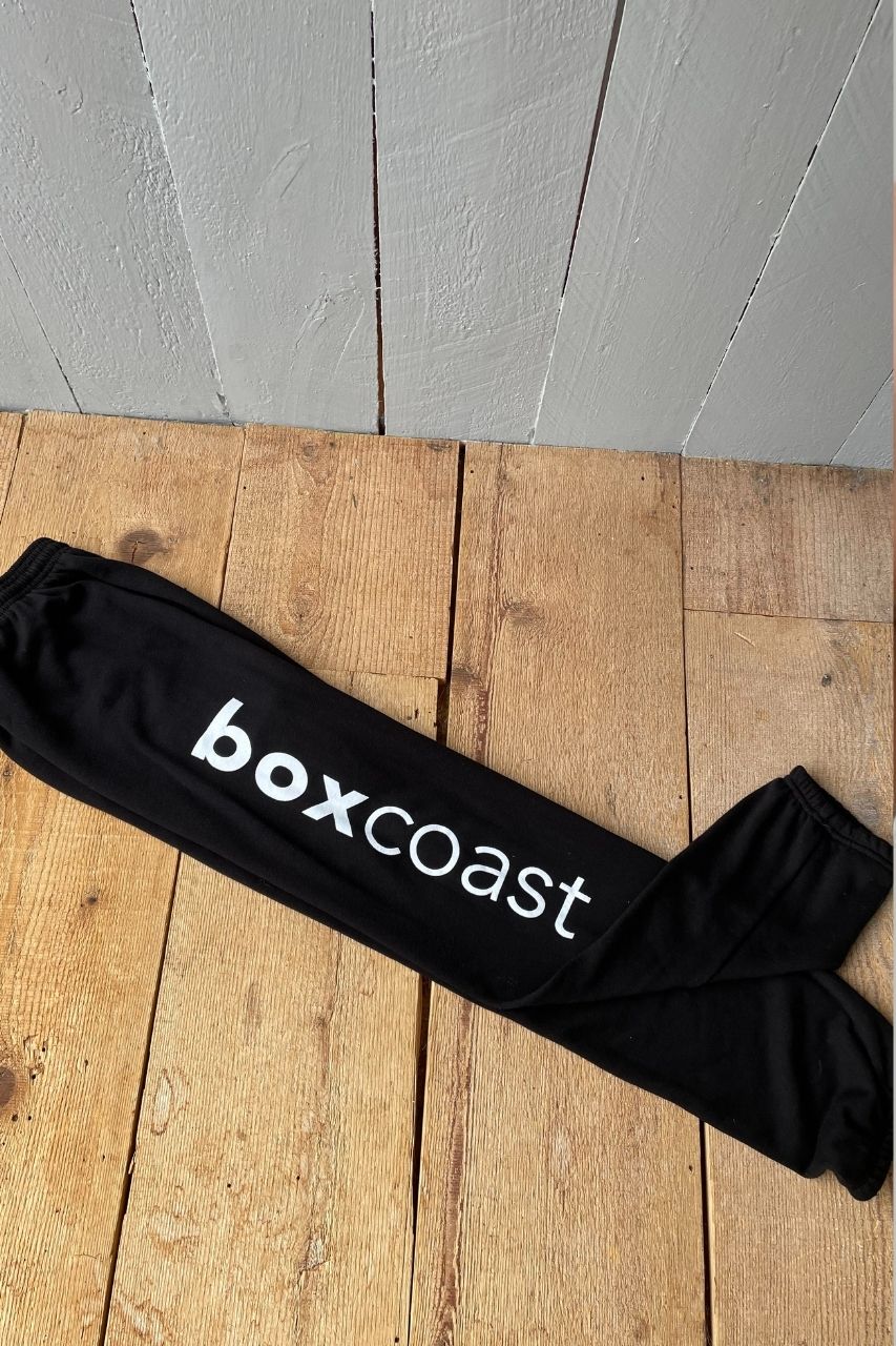 BoxCoast Scrunch Fleece Sweatpants - Black