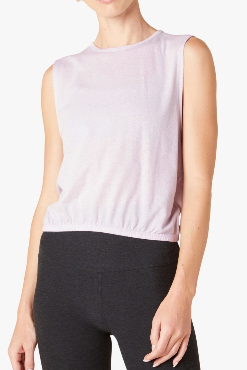 Come Together Cropped Tank - Light Lavender Dream Heather