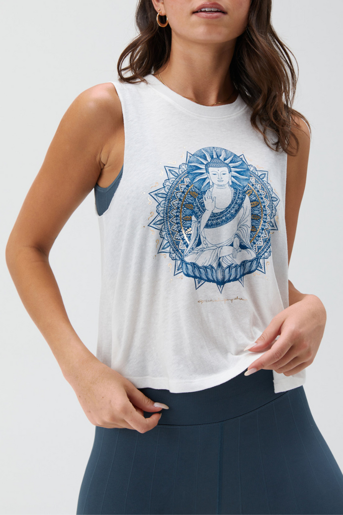 Spiritual Gangster Buddha Crop Tank