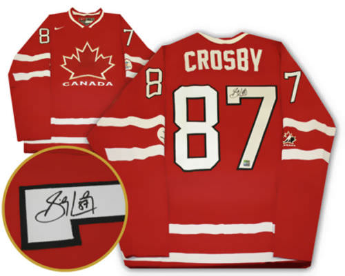 Sidney Crosby Autographed 2010 Olympics 