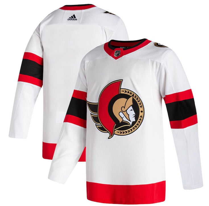 Ottawa Senators NHL Adidas Authentic Jersey White Away – Sports & More