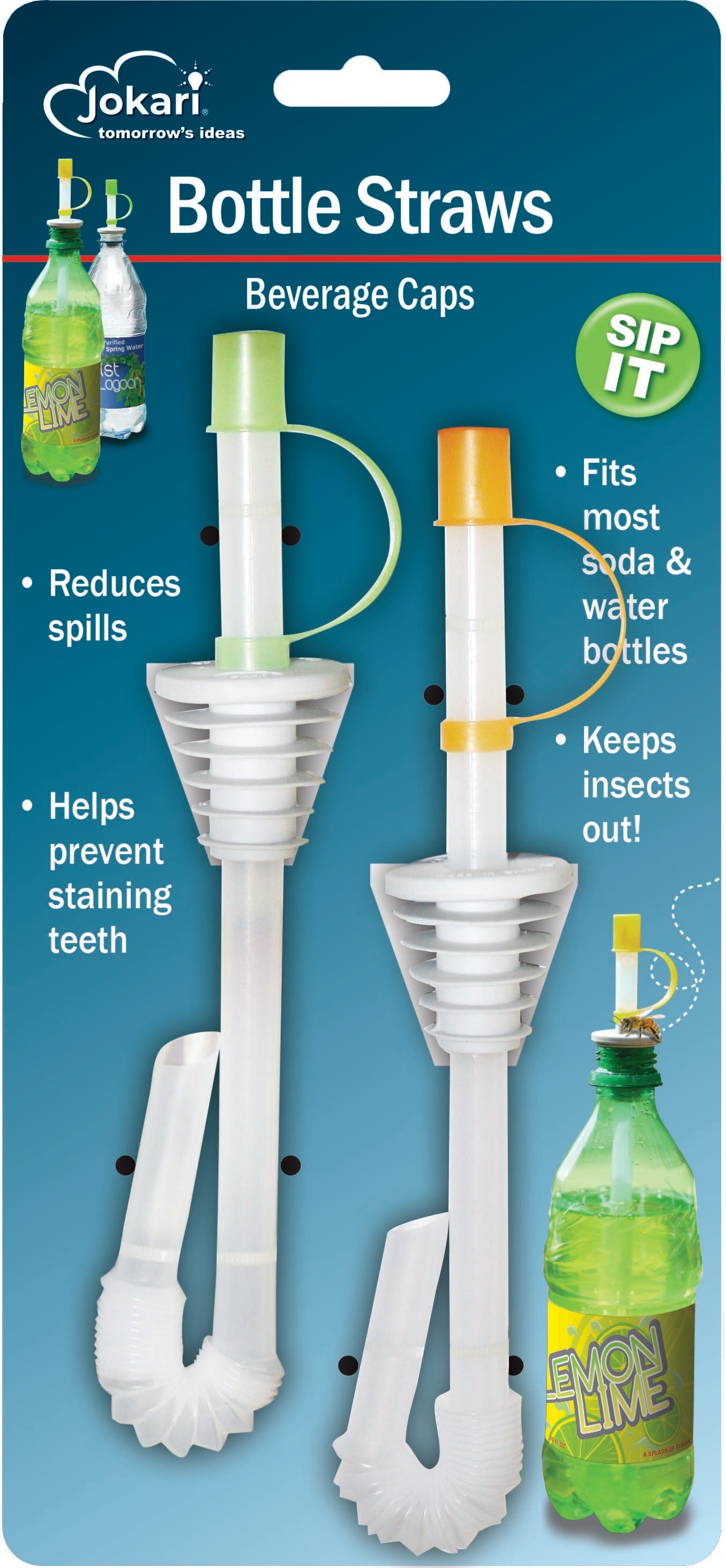 Jokari Universal Opener for Easy Opens of Twist Caps, Pop Top Lids on  Bottle, Can and Jars - 6 Packs