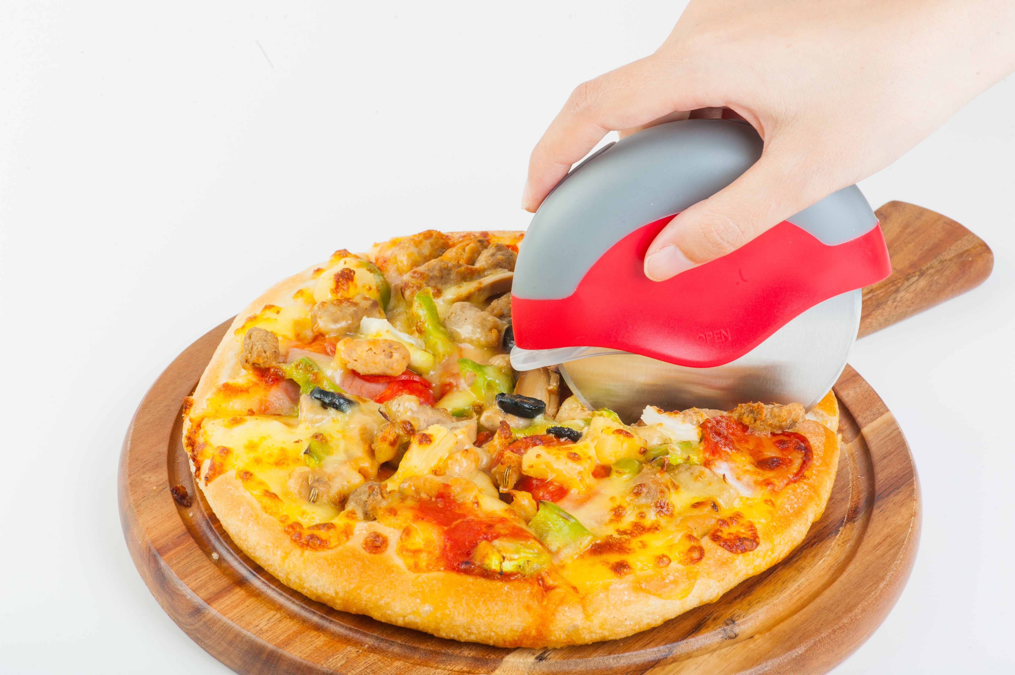 pizza slicer cutter advertisement