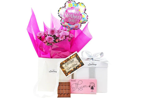 Mother's Day Combo - Flowers, Chocolate & Balloon