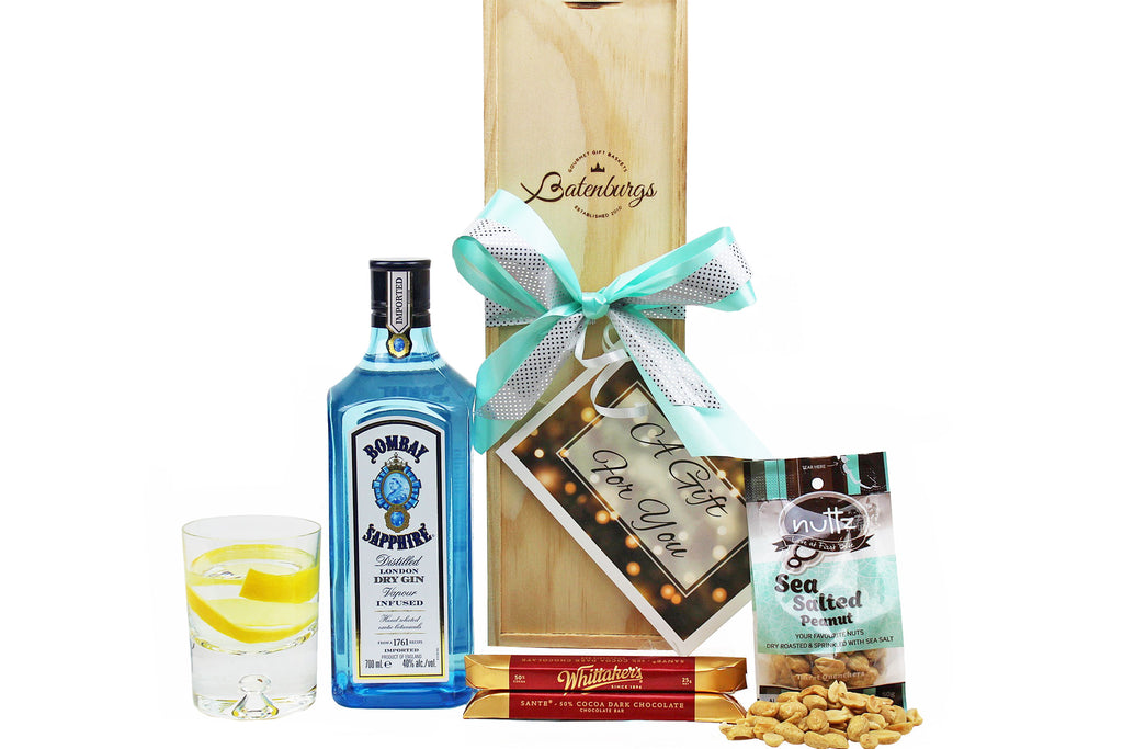 Gift Box with London Gin Batenburgs Gift Baskets