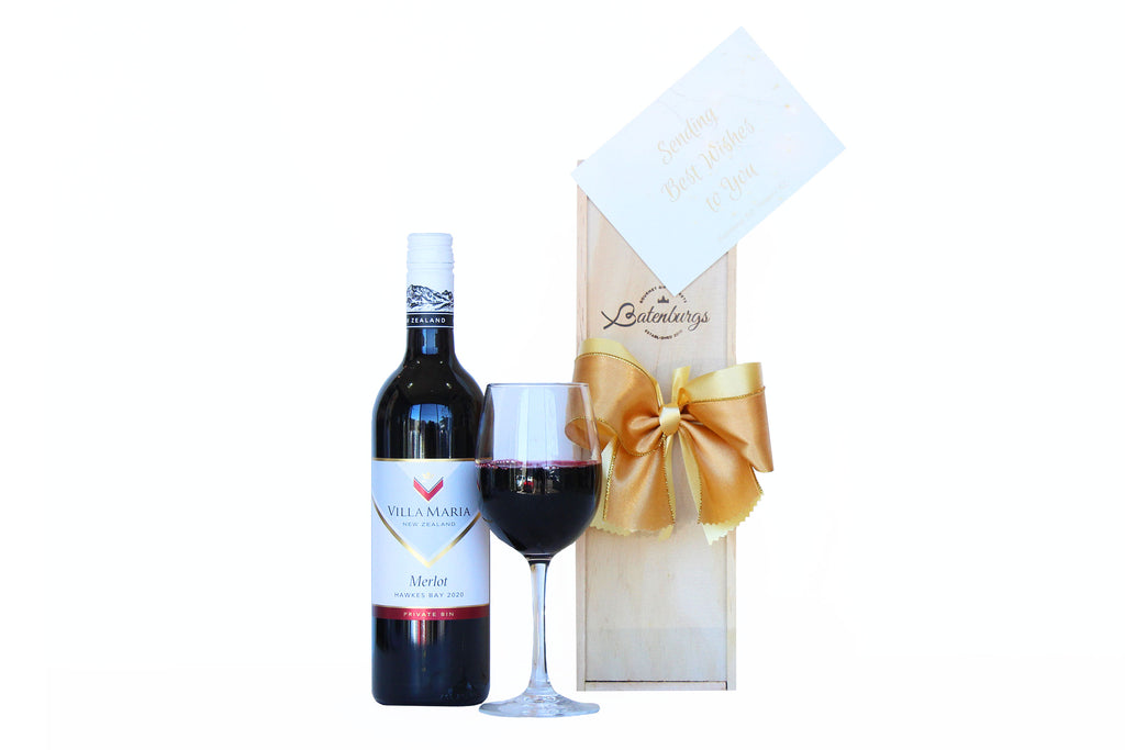 Villa Maria Merlot Wine Gift Boxed 750ml