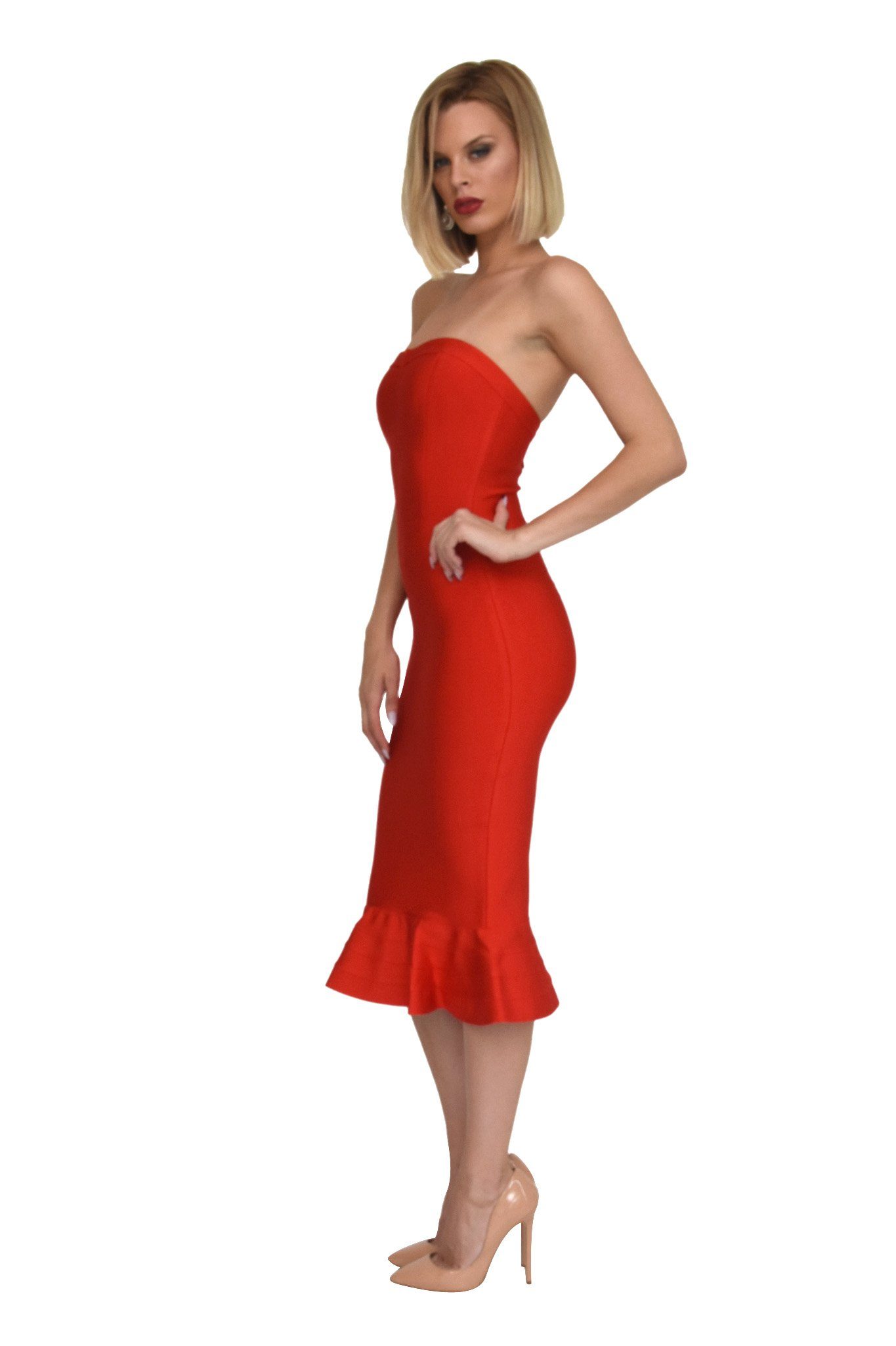 Helena Dress Red Noodz Boutique 2501