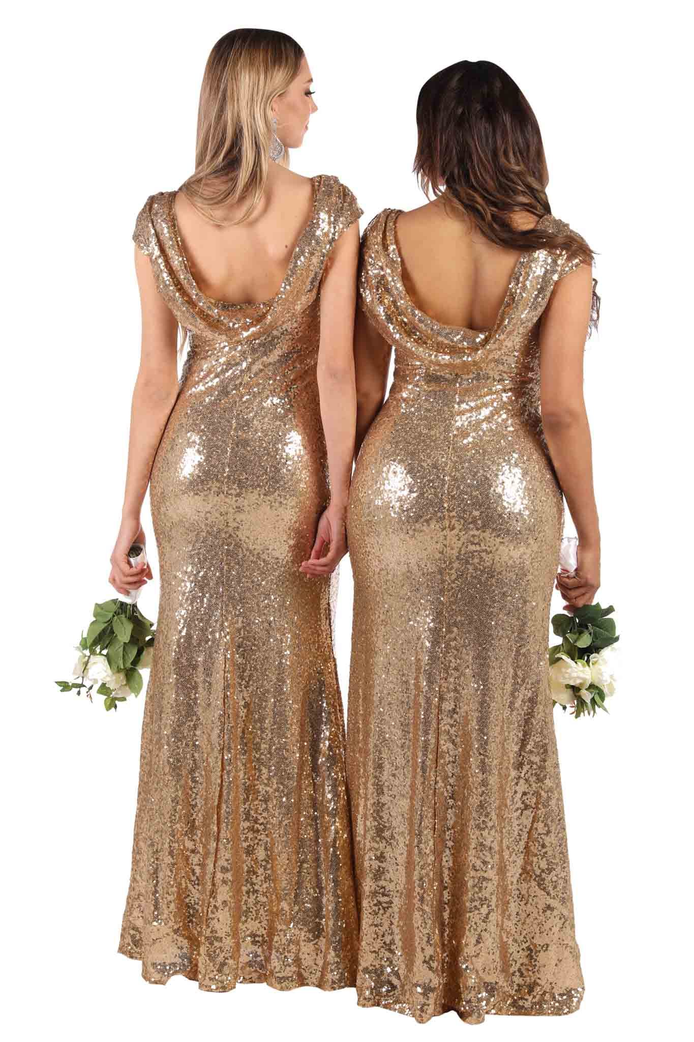 party dress gold