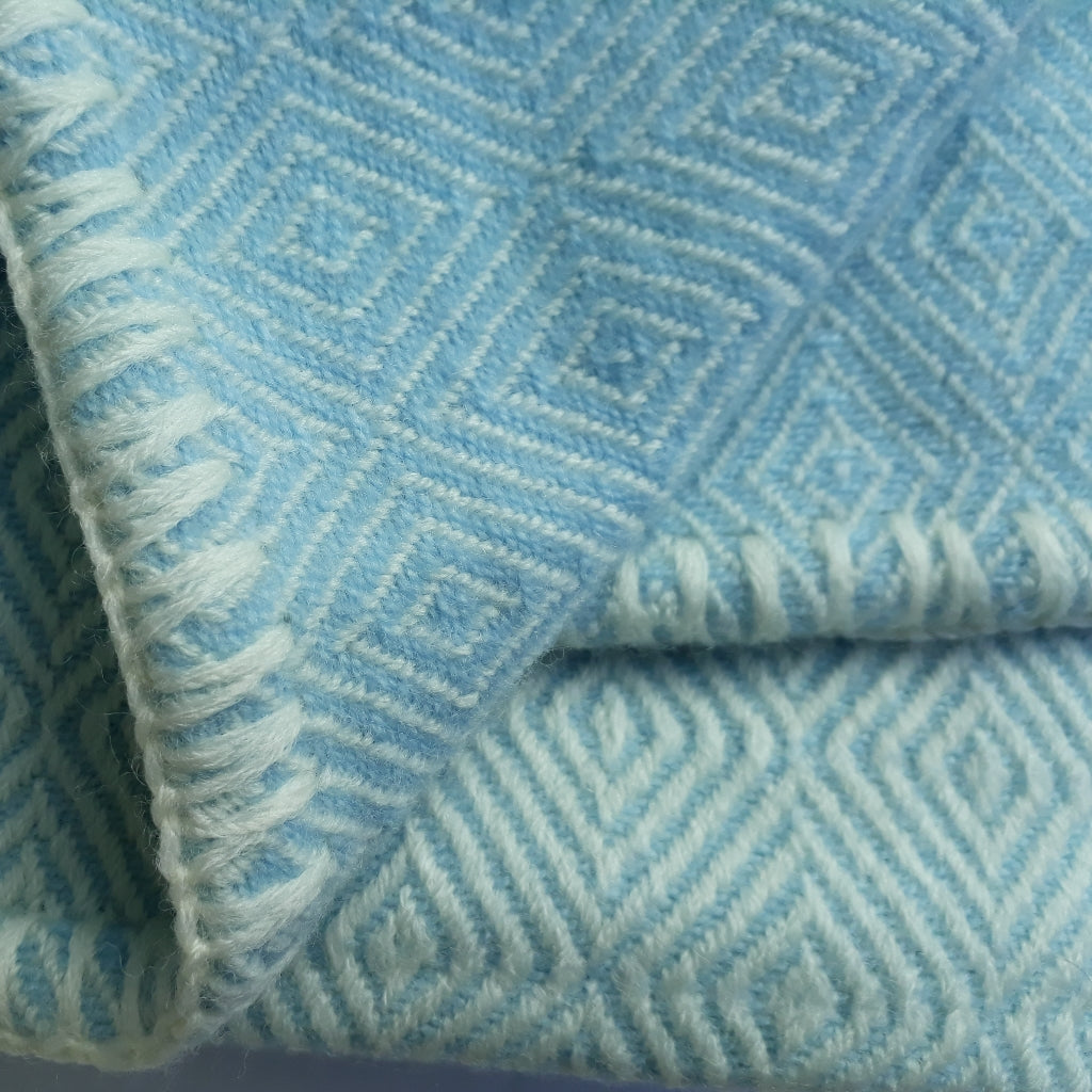 soft blue baby blanket