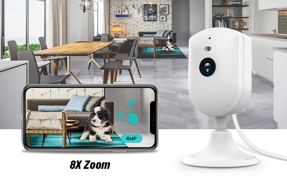 Indoor Camera VIMTAG 6MP WiFi 2-Way Audio, AI Human, IR Night - P12 Hub Europe