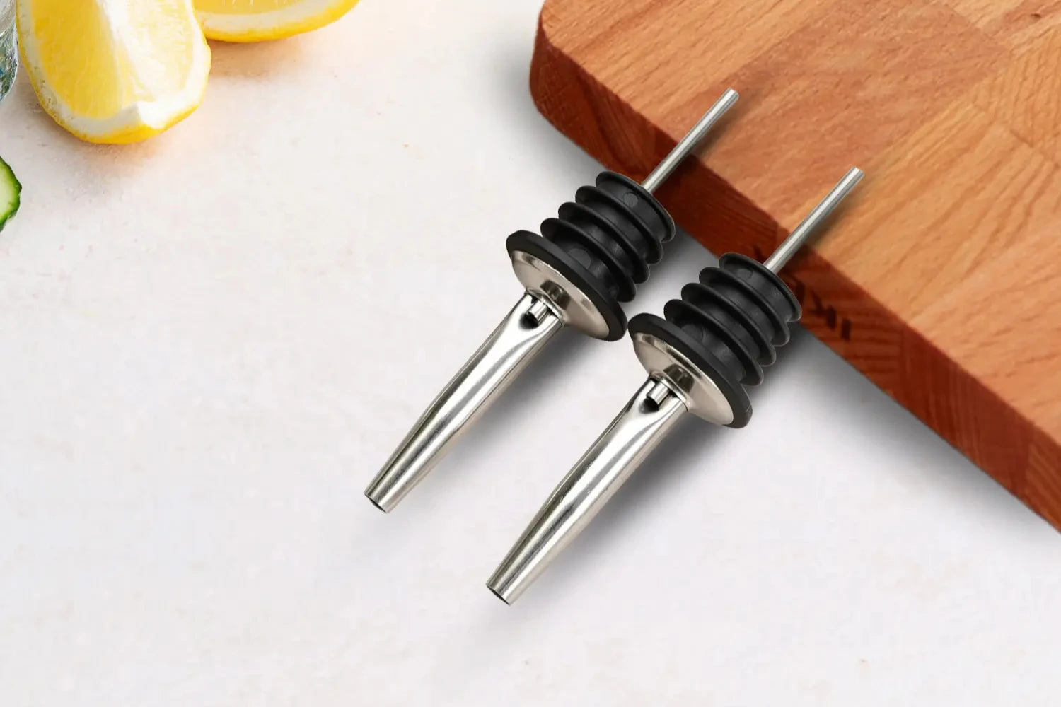 2 pourers on the table