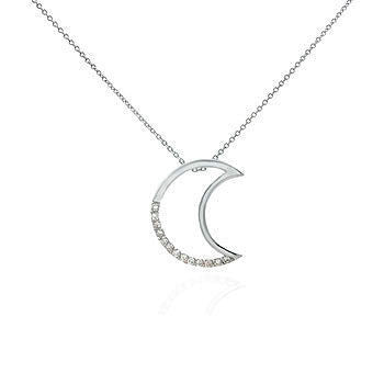 crescent moon necklace tiffany