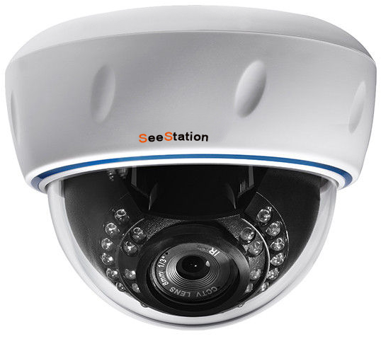 SeeStation (IP-D) CIP2141IV9-AW IP Dome CameraInterior 1.3MP IR POE ONVIF 2.8-12mm Varifocal Lens