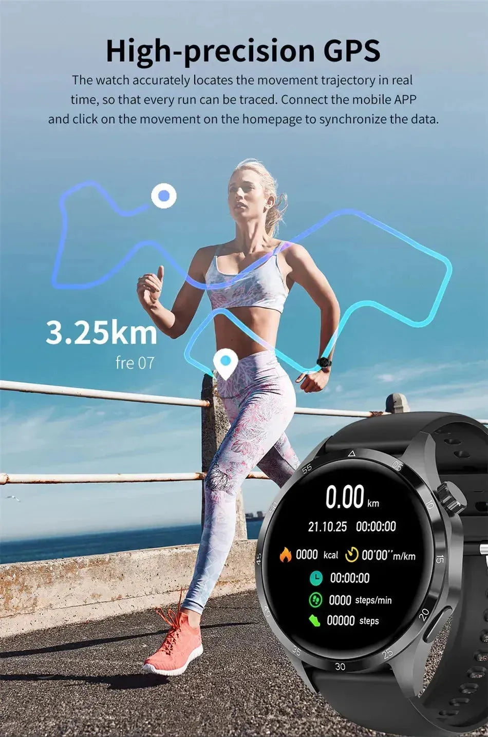 Huawei Xiaomi GT4Pro Smart Watch Men NFC GPS Tracker - Loja Manuel Coelho