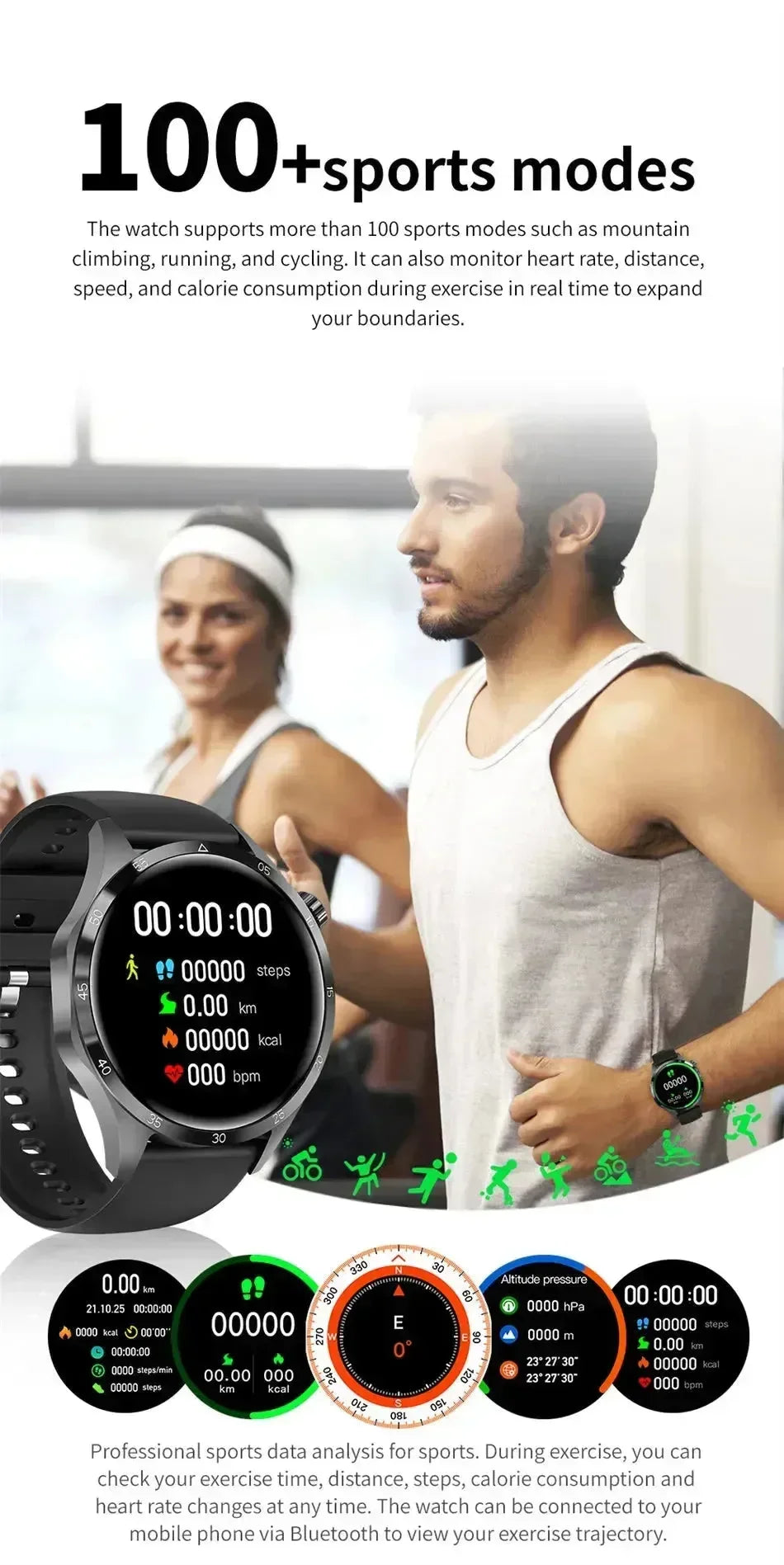 Huawei Xiaomi GT4Pro Smart Watch Men NFC GPS Tracker - Loja Manuel Coelho