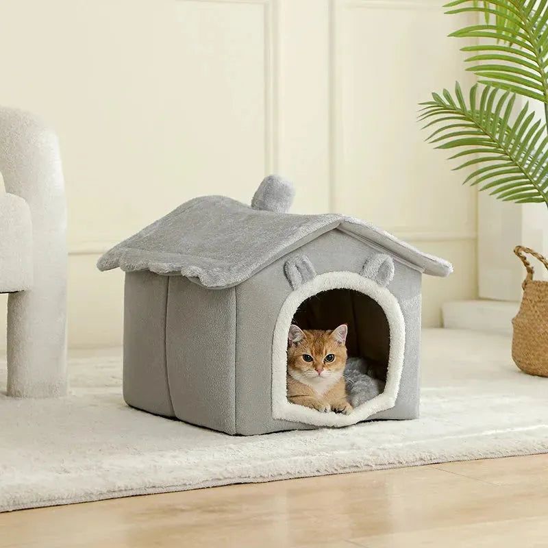Foldable Pet House Removable Washable Cat House Puppy Cave Sofa Pet Bed - Loja Manuel Coelho