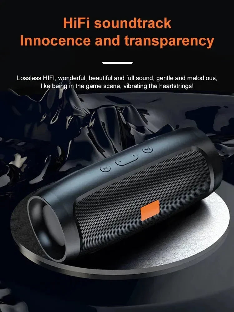 TF USB Bluetooth Speaker Dual Speaker Stereo Outdoor - Loja Manuel Coelho