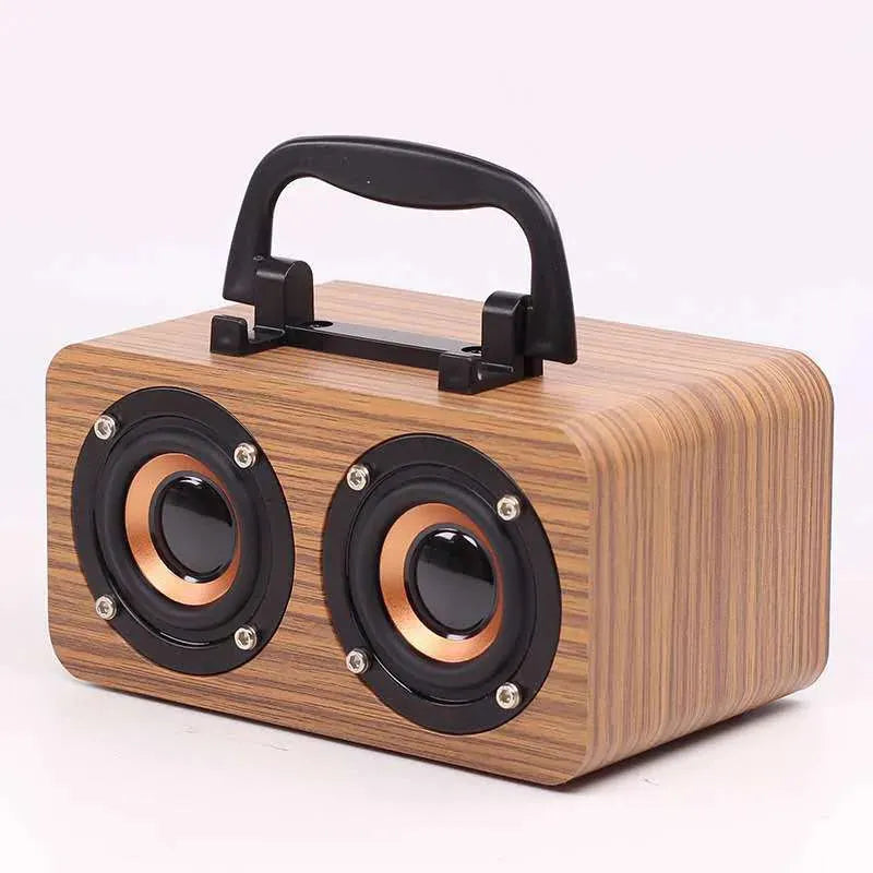 Wooden Wireless Bluetooth Speaker Portable Outdoor - Loja Manuel Coelho
