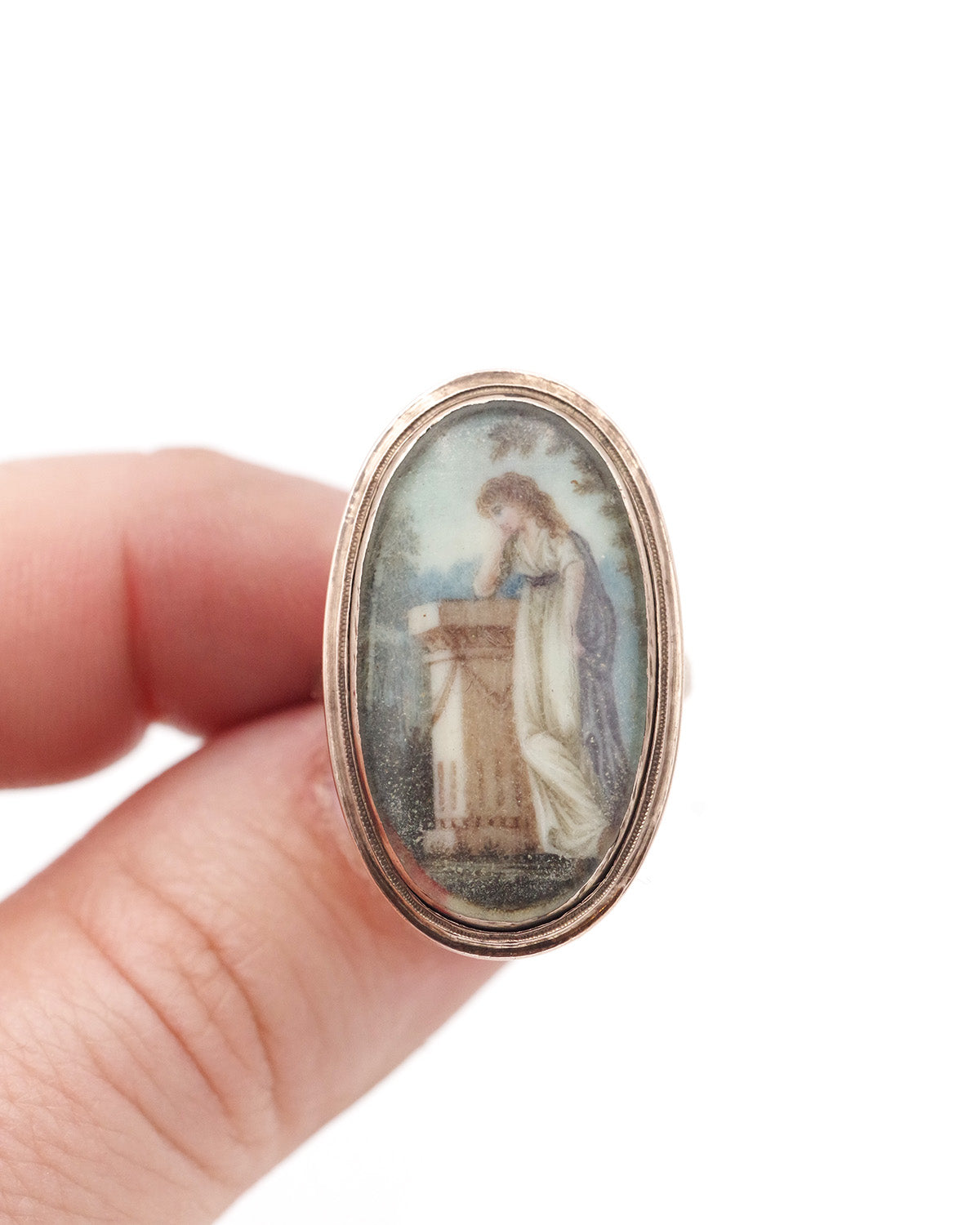 antique women's sentiment ring