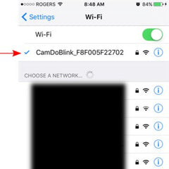 Connect to Blink's WiFi network