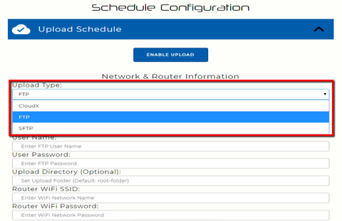 ftp dropdown