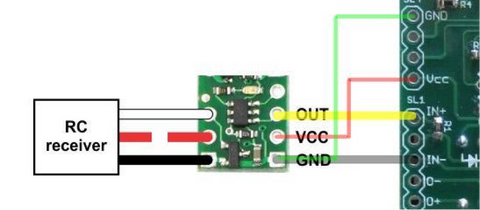 Connecting RC Controller Receiver to the Controller 