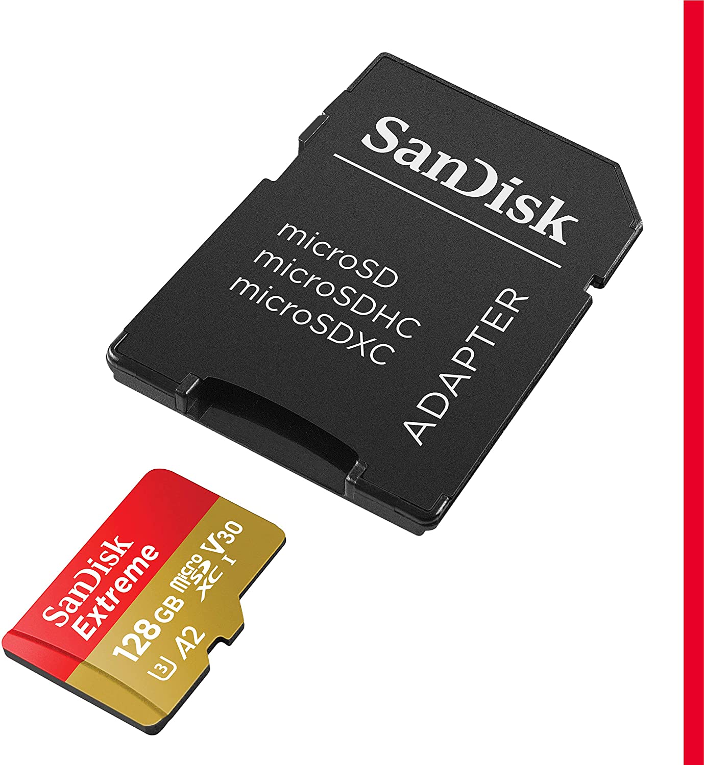 Extreme SD card, 128GB with Adapter - CamDo Solutions